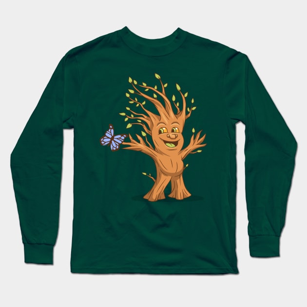 Tree Ent and Butterfly Long Sleeve T-Shirt by Kindred Kiddos